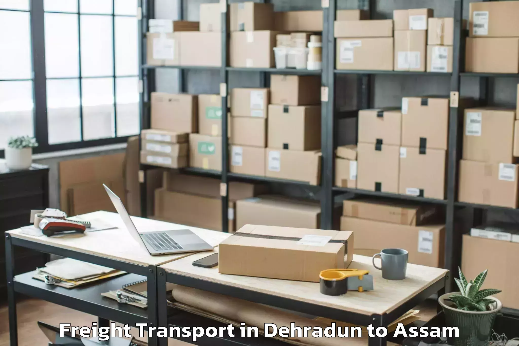 Easy Dehradun to Dudhnoi Freight Transport Booking